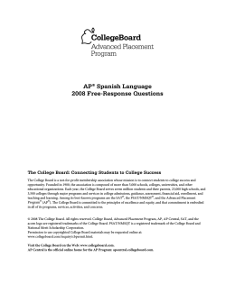 2008 Free-Response Questions - AP Central