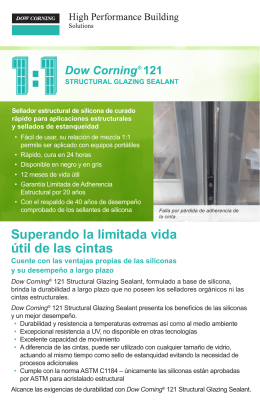 Dow Corning® 121 Structural Glazing Sealant: Superando la