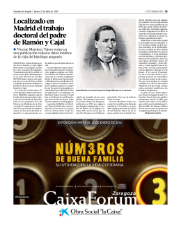 Localizado en Madrid el trabajo doctoral del padre de Ramón y Cajal