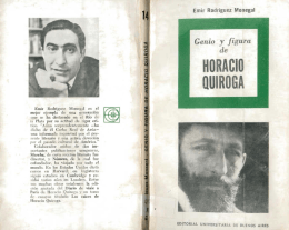 Genio y figura de Horacio Quiroga