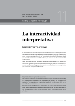 La interactividad interpretativa