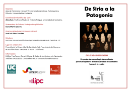 De Siria a la Patagonia - Universidad de Cantabria