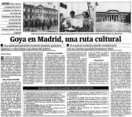 Goya en Madrid, una rota cultural