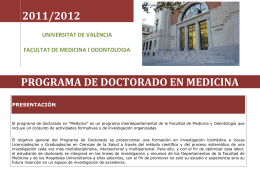 programa de doctorado en medicina