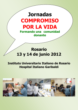 Folleto y programa de las jornadas - Instituto Universitario Italiano