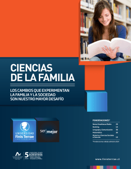 CIENCIAS DE LA FAMILIA - Universidad Finis Terrae