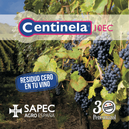 Descarga SAPEC Agro - Folleto Vid Centinela 10 EC (Penconazol)