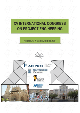 xv international congress on project engineering