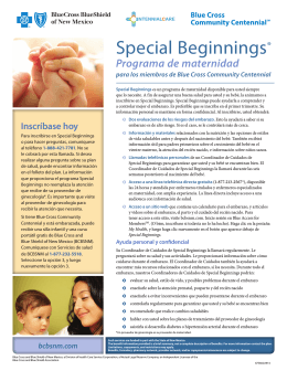 Special Beginnings® - Blue Cross and Blue Shield of New Mexico