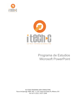 Programa de Estudios Microsoft PowerPoint
