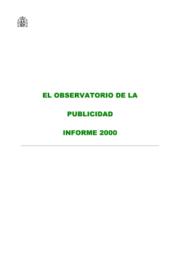 el observatorio de la publicidad informe 2000