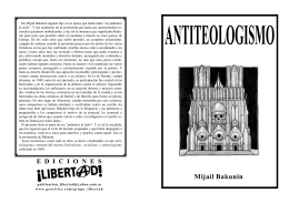 Antiteologismo, Bakunin