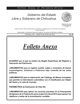 Folleto Anexo - Gobierno del Estado de Chihuahua