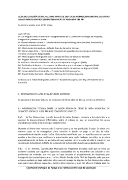 Acta de la reunión de la comisión de fecha 28 de mayo 2014