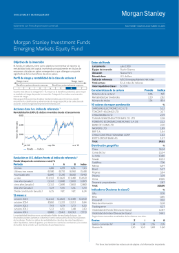 Morgan Stanley Investment Funds Emerging Markets Equity Fund
