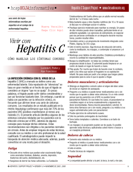Vivir Con Hepatitis C