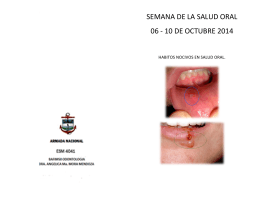 folleto enfermedades comunes de cavidad oral