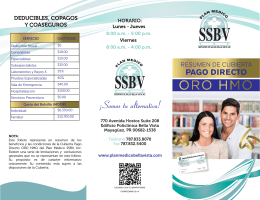 Brochure Cubierta Oro HMO - Plan Médico Salud Bella Vista