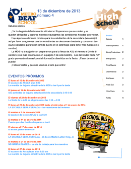 HS Newsletter 12.2013 español