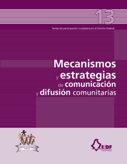 Mecanismos y estrategias de comunicación y difusión