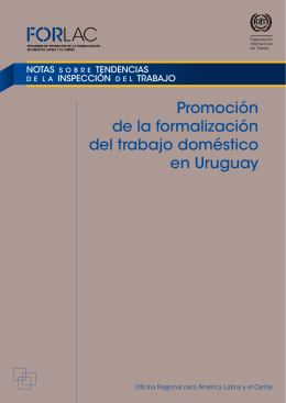 Promoción de la formalización del trabajo doméstico en Uruguay