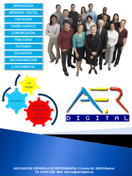 Diapositiva 1 - Asociación Española de Reprografía