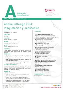 Adobe InDesign CS4: maquetación y publicación