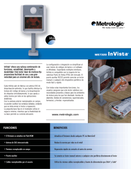 MS7320 InVista® www.metrologic.com