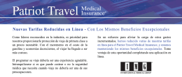 Spanish Patriot Travel Medical Insurance