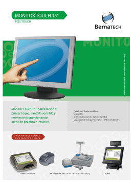 MONITOR TOUCH 15”