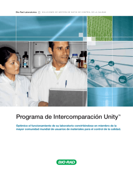 Programa de Intercomparación Unity™