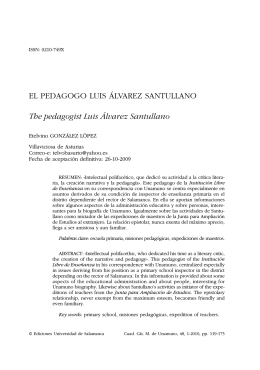 El pedagogo Luis Álvarez Santullano = The pedagogist