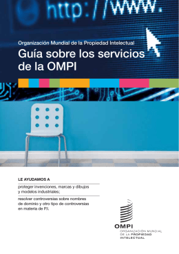 Guía sobre los servicios de la OMPI
