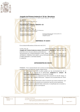 Sentencia 232015 de 30 enero 2015 contra compra Participación