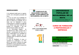folleto informativo - Ayuntamiento de Navalmoral de la Mata