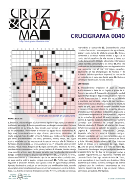 CRUCIGRAMA 0040