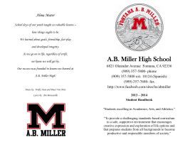 A.B. Miller High School - Fontana Unified School District