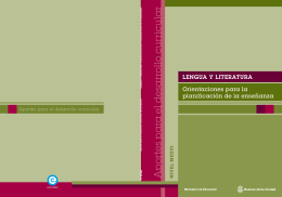 Lengua y Literatura - Ciudad Autónoma de Buenos Aires