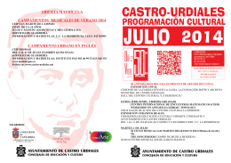 programacion julio 2014 - Ayuntamiento de Castro Urdiales