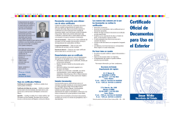 Certificado Oficial de Documentos para Uso en el Exterior