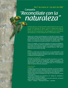 Campaña Reconcíliate con la Naturaleza 2007
