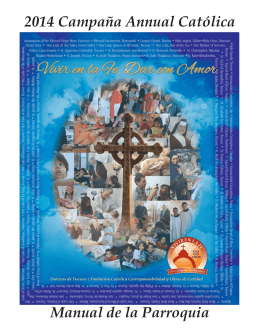 Manual de la Parroquia 2014 Campaña Annual Católica