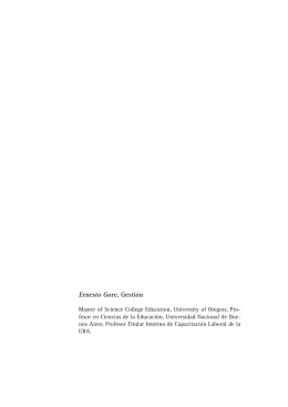 Gestion-Ernesto Gore - URBAITEL Recursos Humanos