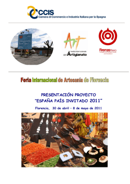 presentación proyecto “españa país invitado 2011”