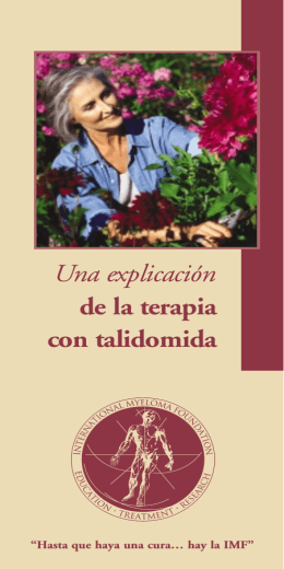 Thal Booklet-Spanish - International Myeloma Foundation