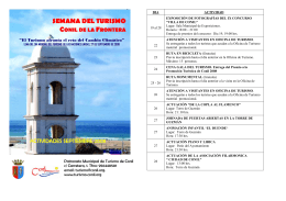 actividades folleto interior - Portal de turismo de Conil de la