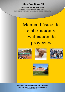 Manual Básico de elaboración y evaluación de Proyectos