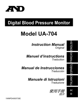 Model UA-704 - A&D Company Ltd