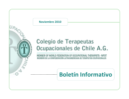 Noviembre 2010 - Colegio de Terapeutas Ocupacionales de Chile AG