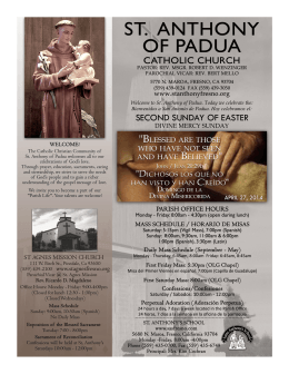 04/27/14 - St. Anthony of Padua Catholic Church